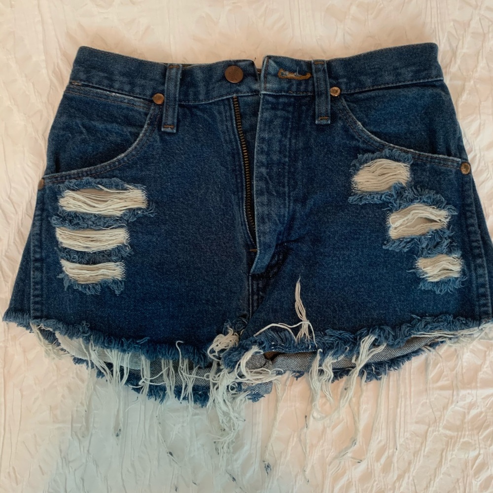 Wrangler/ Furst of a Kind denim shorts (xs)